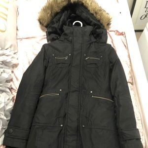 Long black Aritzia jacket xxs. Only worn a couple times, like brand new.